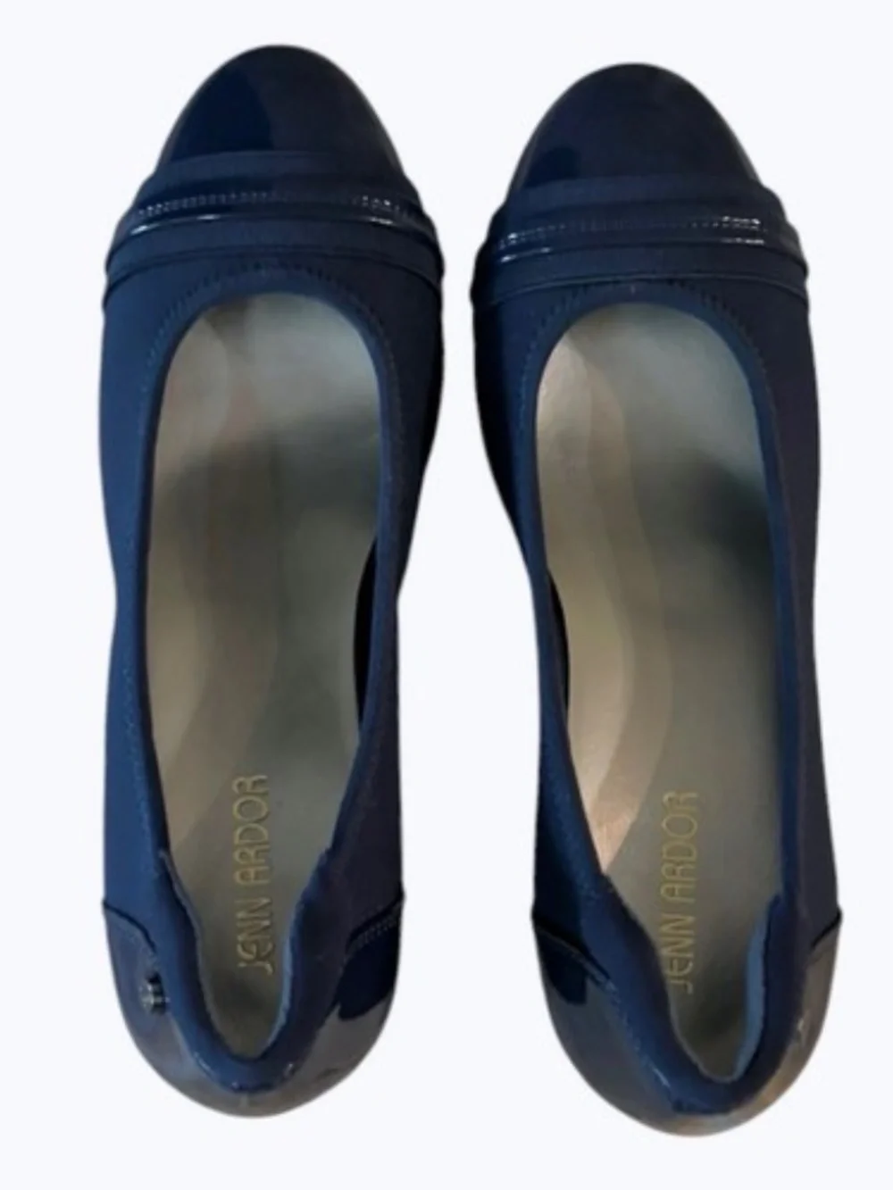 Jenn Ardor Women Navy Blue Low Heels Chunky Pump Size 8.5 Shoes